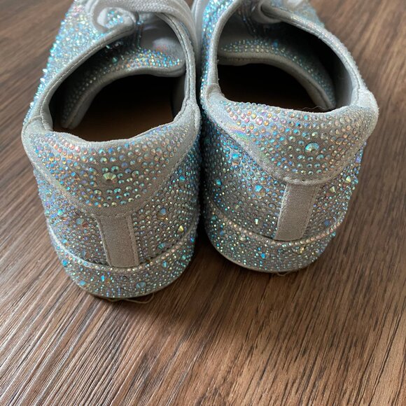 INC Silver Rhinestone sneakers - Picture 3 of 3